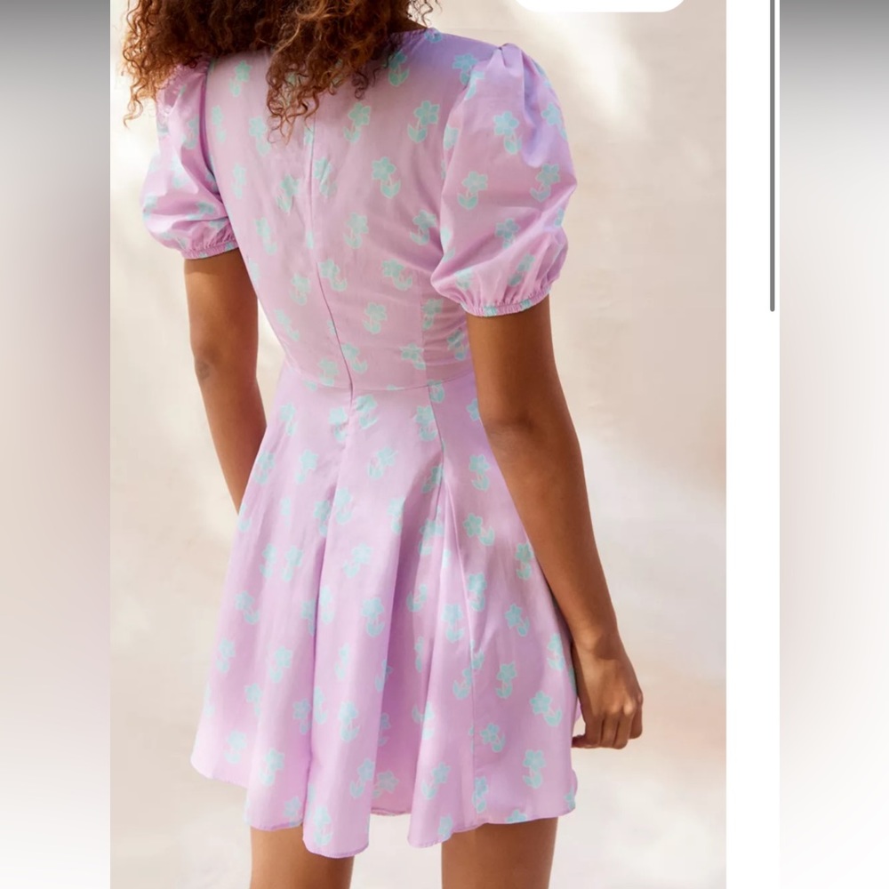 Glamorous Puff Sleeve Floral Mini Dress